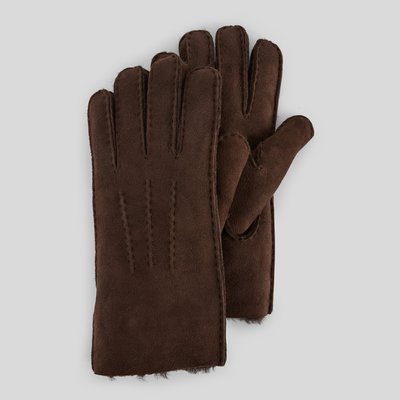 Gants cuir en peau lainée MONOPRIX
