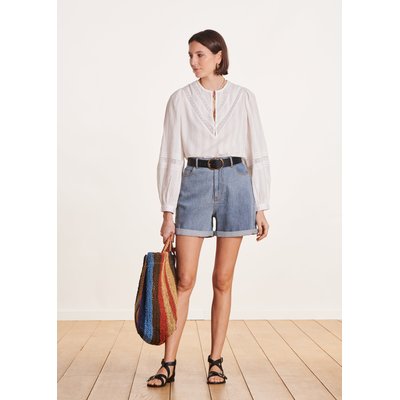 Short en jean en coton biologique LA FEE MARABOUTEE