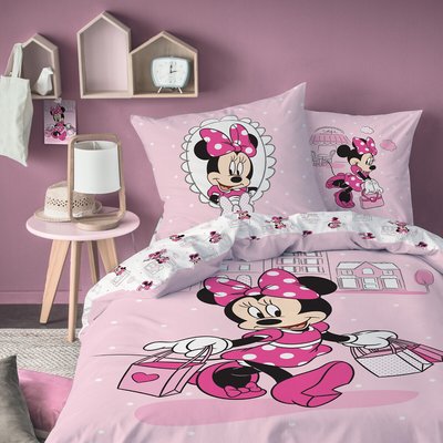 Housse de couette + taie coton Minnie Shopping MINNIE MOUSE