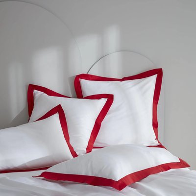 Taies d'oreiller satin de coton CELESTE lot de 2 MPC MAISON