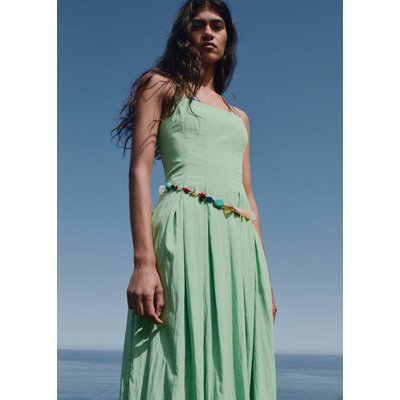 Robe midi à pinces MANGO