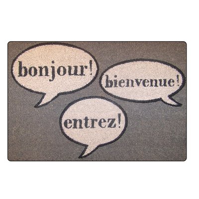 Paillasson coco Bonjour bienvenue DOUCEUR D'INTÉRIEUR