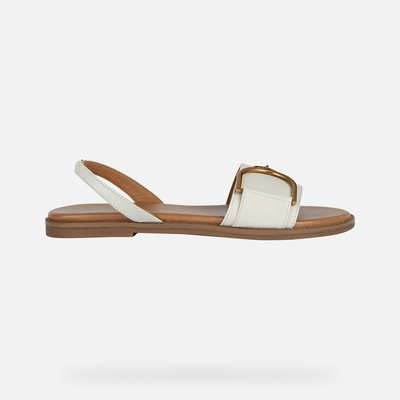 Sandales plates respirantes cuir Naileen GEOX
