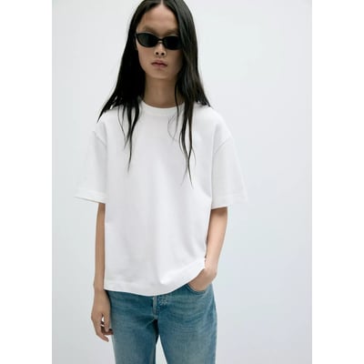 T-shirt manches courtes oversize MANGO