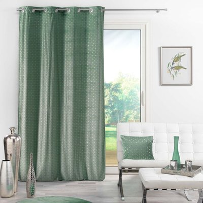 Rideau tamisant en velours print or DOUCEUR D'INTÉRIEUR