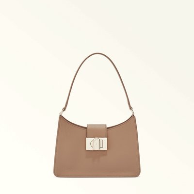 Schoudertas in leer maat S 1927 FURLA
