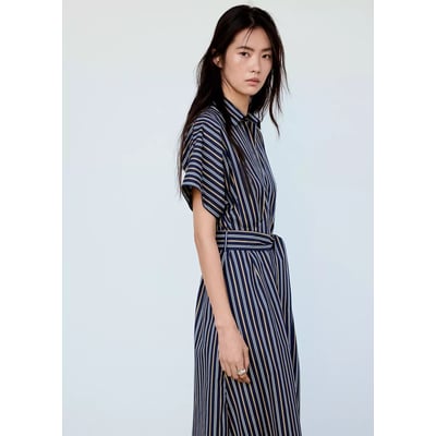Robe chemisier à rayures MANGO