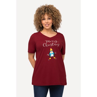 T-shirt de Noël à manches courtes et col ULLA POPKEN