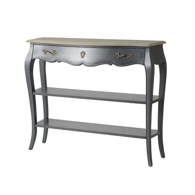 Console Murano Céleste 1 Tiroir + Étagères AMADEUS