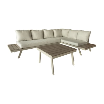 Salon de jardin en aluminium, CALVI NOW'S HOME