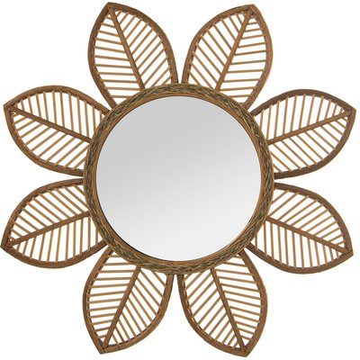 Miroir mural en rotin, effet bambou RECOLLECTION