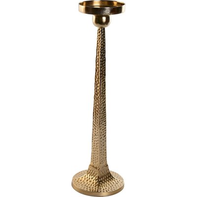 Chic porte-bougie doré en aluminium élégant RECOLLECTION