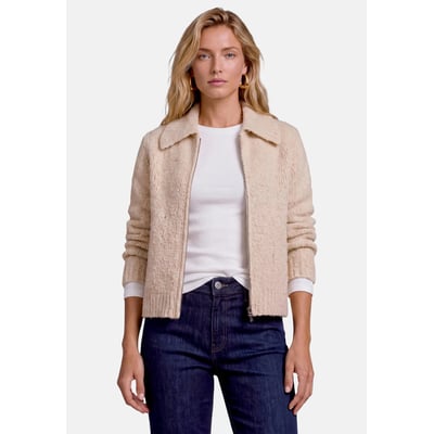 Cardigan en maille à fermeture zippée ZERO