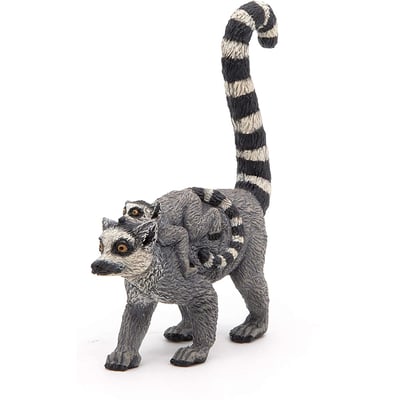 Figurine Lémurien et son bébé PAPO