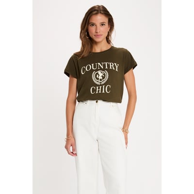 T-shirt col rond manches courtes MORGAN