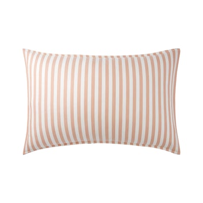 Taie d'oreiller en satin de coton marron, FIFTY-FIFTY DESFORGES
