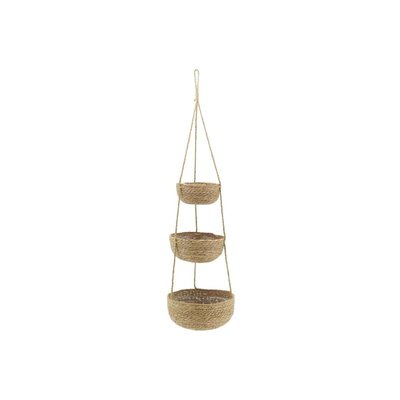 Suspension 3 pots en jonc naturel AUBRY GASPARD