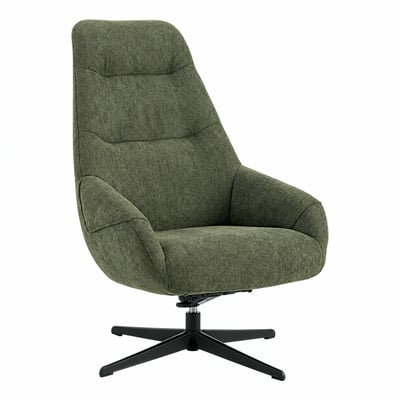 Fauteuil relax pivotant en tissu IENA PIER IMPORT