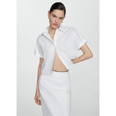 Chemise crop 100 % coton MANGO