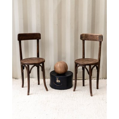Paire de chaises en bois Claude N°456 - Bon état DEBONGOUT