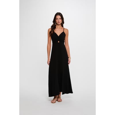 Robe longue col v MORGAN