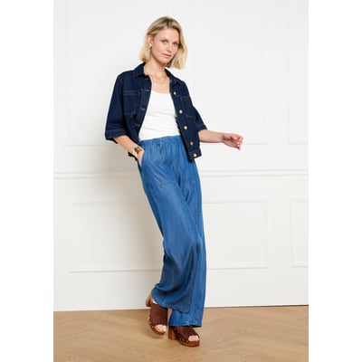 Pantalon denim tencel fluide LOLALIZA