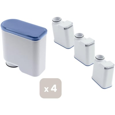 Cartouche filtrante pour expresso broyeur, compatible Philips et Saeco - Lot de 4 ESSENTIEL B
