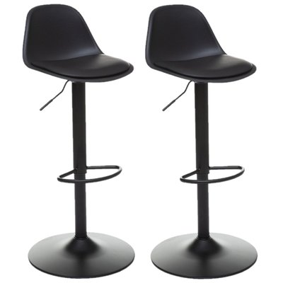 Lot de 2 Chaises de bar Aiko en polypropylène ajustable TOILINUX