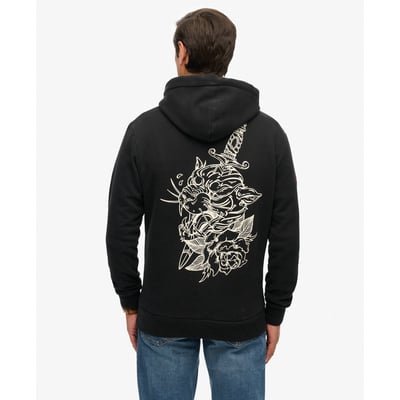 Sweat à capuche ample Tattoo Flash SUPERDRY