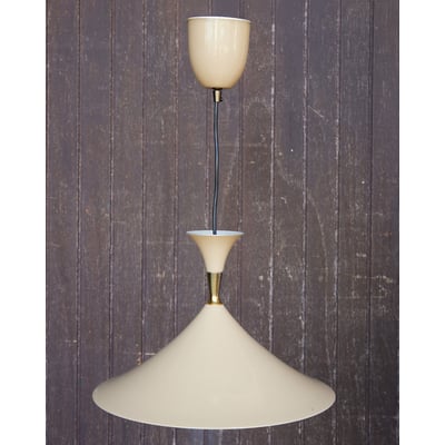 Suspension vintage design nougat Sonia N°285 - Bon état DEBONGOUT