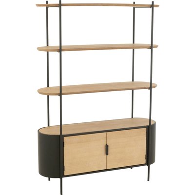 Étagère design métal naturel style industriel élégance salon RECOLLECTION