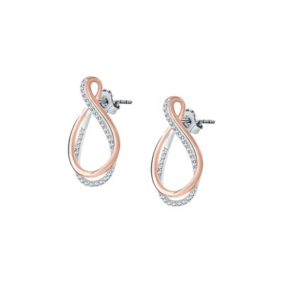 Boucles d'oreilles en argent 925  et oxyde de zirconium ROSELINE
