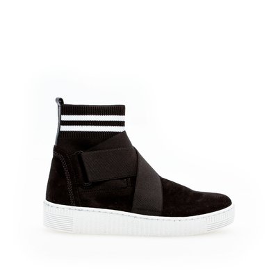 Bottines en nubuck à talon compensé plat GABOR
