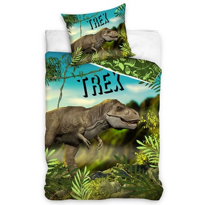 Parure de lit enfant T Rex 100% coton EDEN
