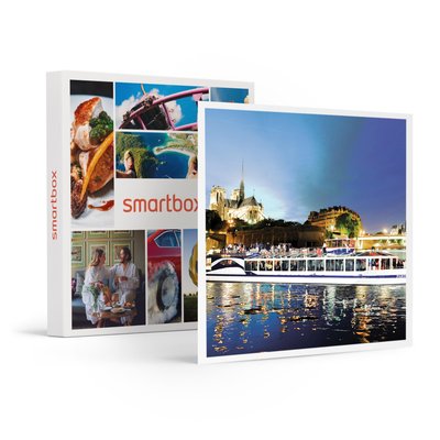 Croisière gourmande d’1h45 sur la Seine avec dîner Menu 3 plats sur le Paris en Scène- SMARTBOX - Coffret Cadeau Gastronomie SMARTBOX
