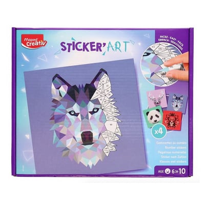 Sticker art - Gommettes au numero MAPED