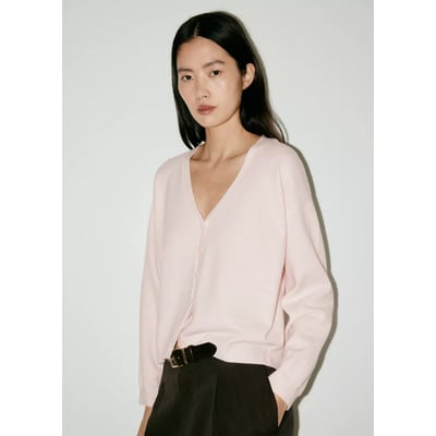 Cardigan col V boutons MANGO