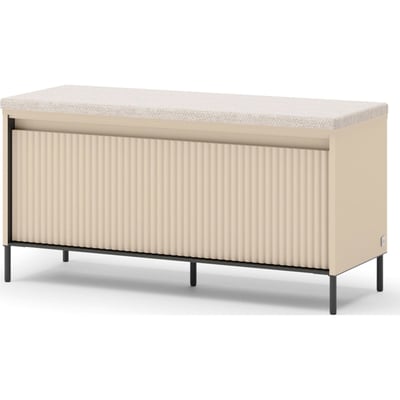 Banc coffre à chaussures bois avec LED RECOLLECTION