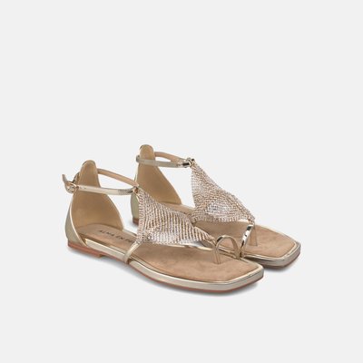 Sandales plates à strass avec boucle ALMA EN PENA