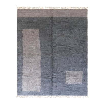 Tapis berbère épuré pour intérieur moderne en laine 310 x 403 cm AFK LIVING