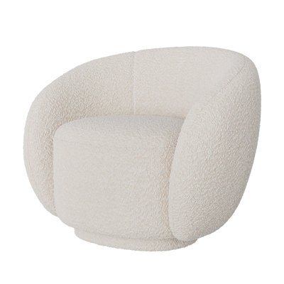 Fauteuil en tissu bouclé - NAYA RENDEZ-VOUS DÉCO