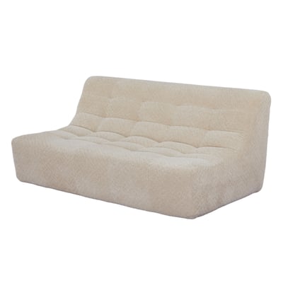 Canapé banquette en tissu beige, LAGOS NORDLYS