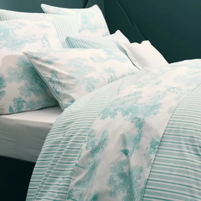 Drap plat percale de coton POESIE GARNIER THIEBAUT