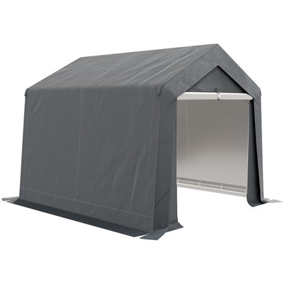 Abri de jardin rangement extérieur - porte zippée - acier galvanisé PE - 3 x 3 m OUTSUNNY
