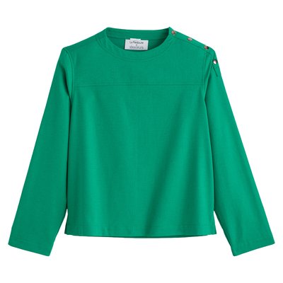 Блузка с круглым воротником LA REDOUTE COLLECTION x SIX SOEURS