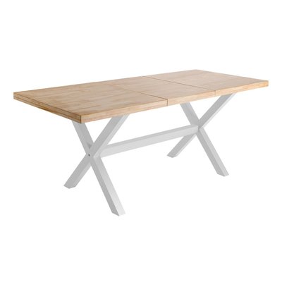 Table repas extensible en bois et acier - LOFT MATHI DESIGN
