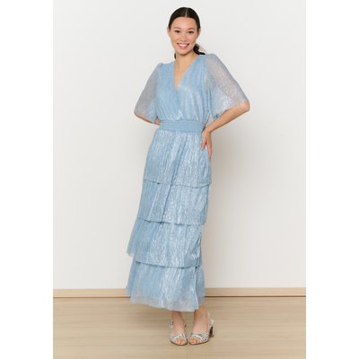 Robe longue brillante plissée LOLALIZA