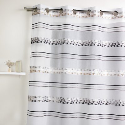 Voilage Jacquard en étamine géométrique HOME MAISON