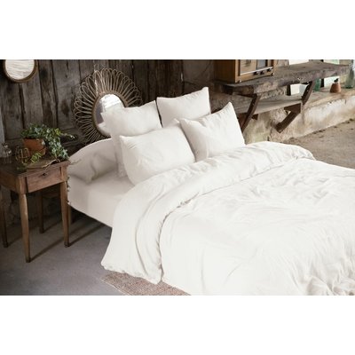 Housse de couette gaze de coton unie C DESIGN HOME TEXTILE