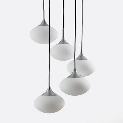 Suspension grappe métal fer et opaline, Merisa LA REDOUTE INTERIEURS